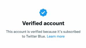 Identify a fake verified Twitter account